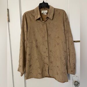 N’Touch vintage soft suede-like shirt, XL